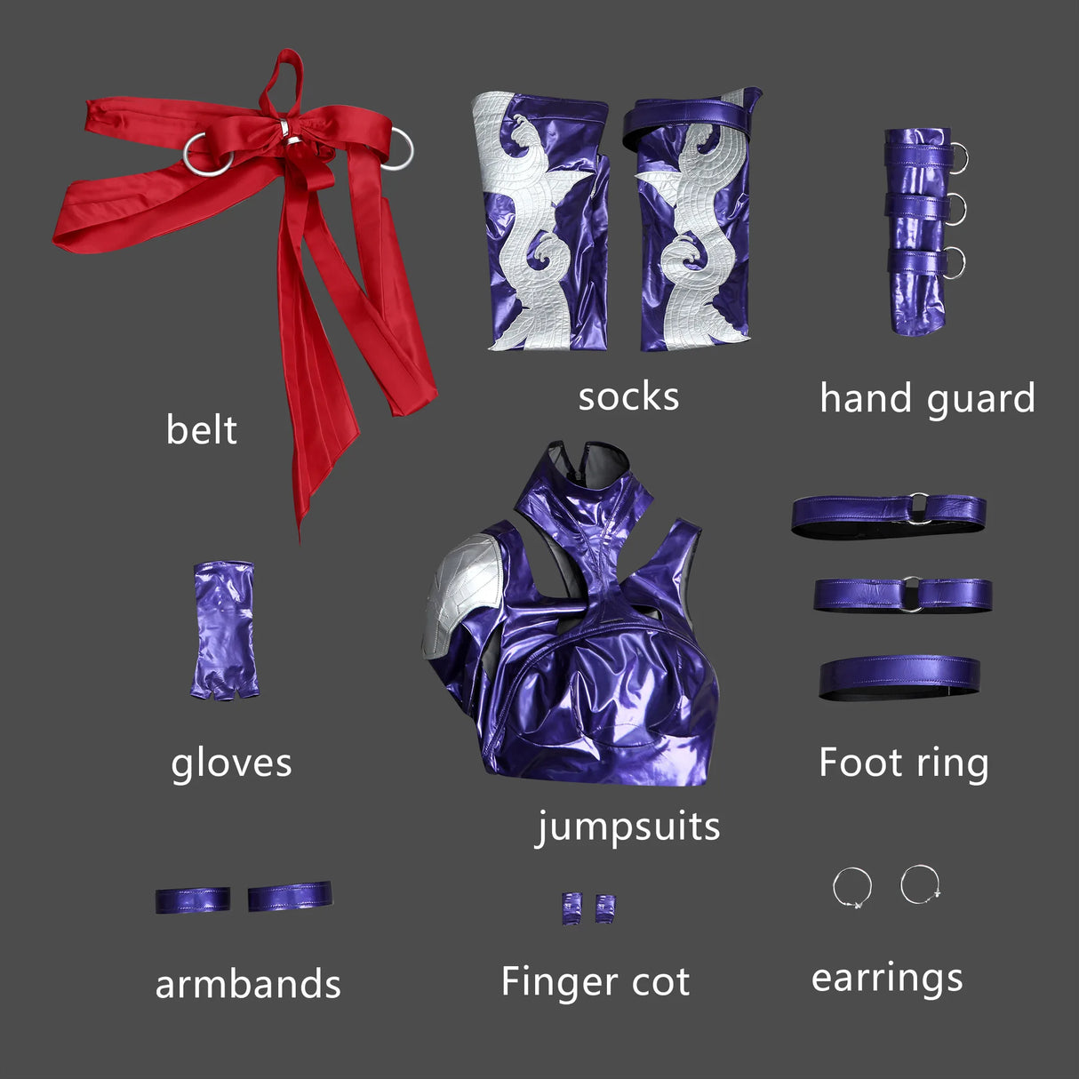 Psylocke Fantasy Jumpsuit Halloween Cosplay Outfit