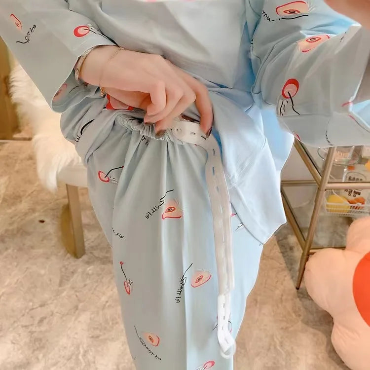 Postpartum & Nursing Pajamas Set