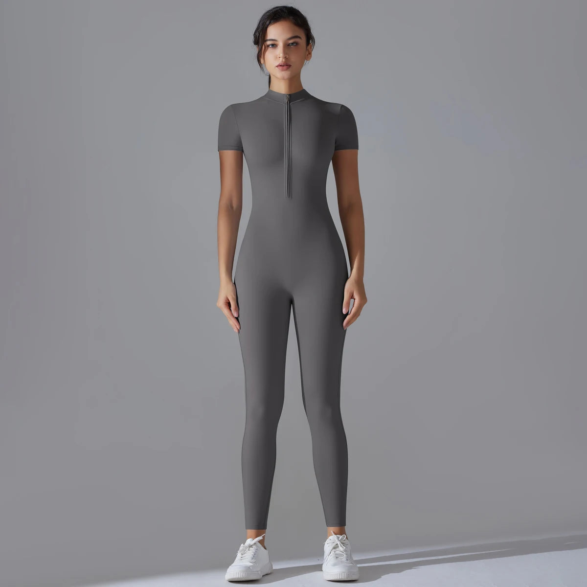 Women's Breathable Sports Yoga Bodysuit – Quick Dry Fitness Jumpsuit