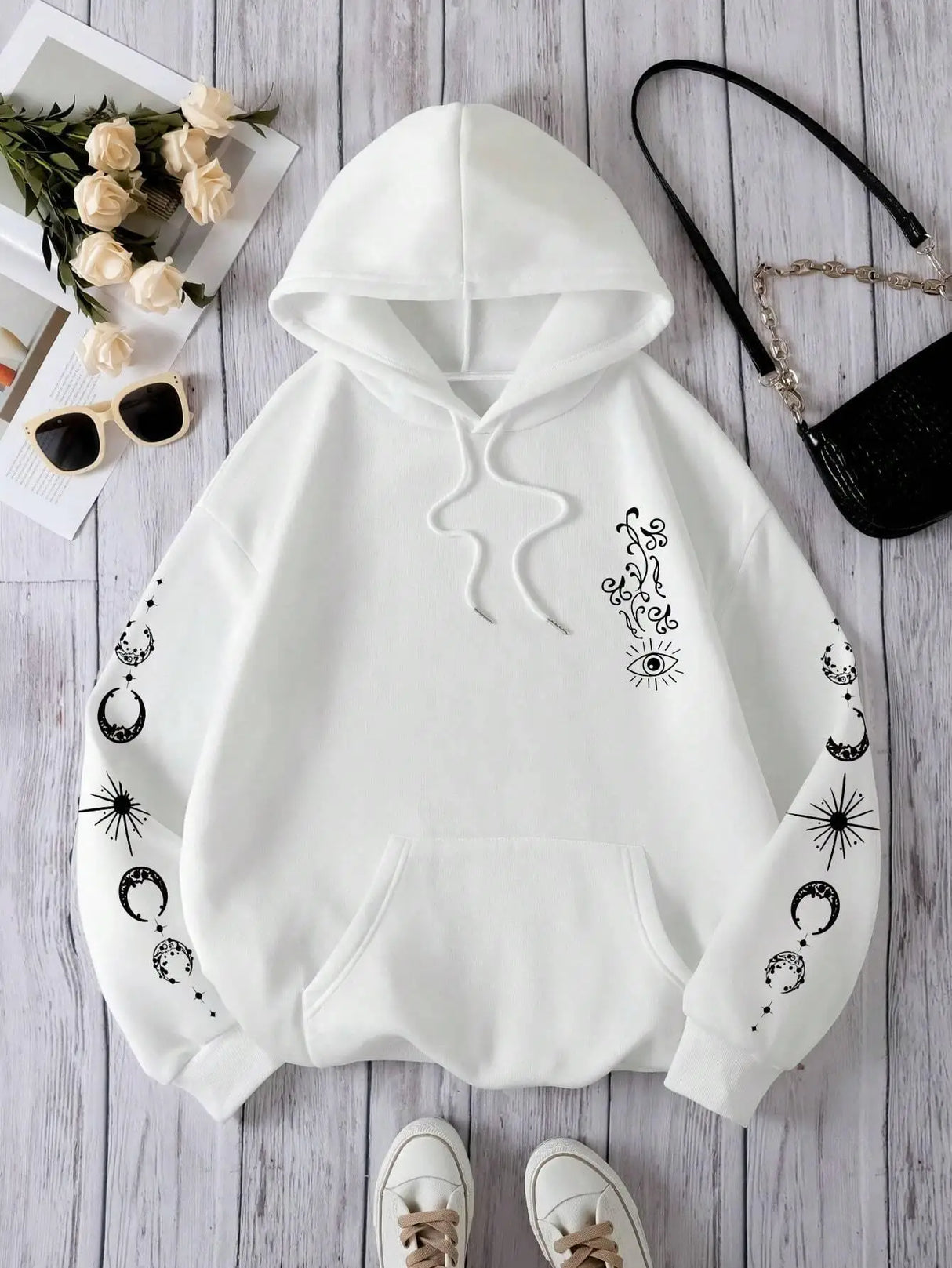 Sun Moon Oversized Hoodie