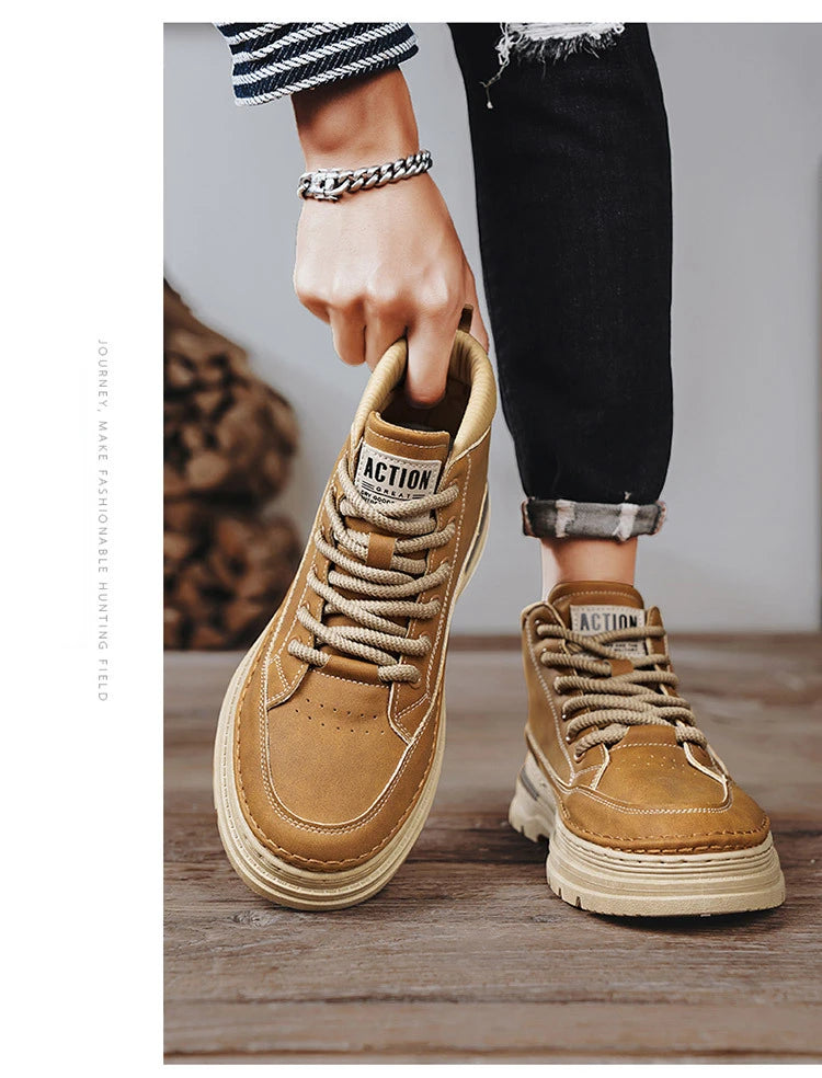 Fashion High-Top Casual Men’s Boots