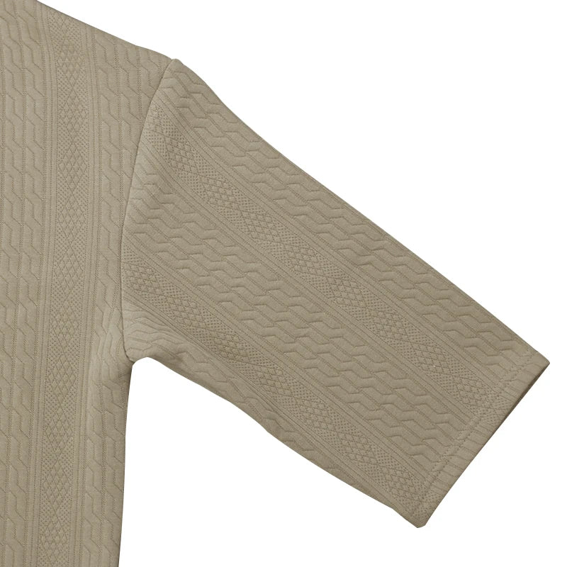 Men Jacquard Shorts Set