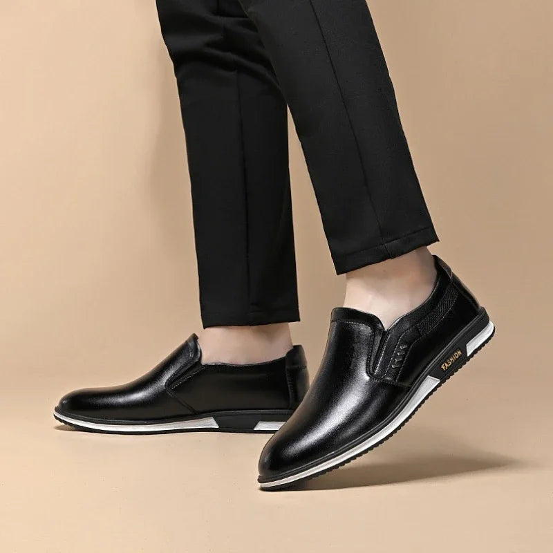 Men Luxury Leather Driving Shoes