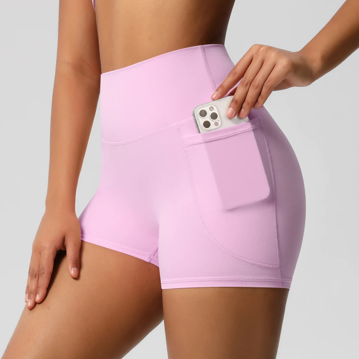 Women's Pocketed Fitness Yoga Shorts