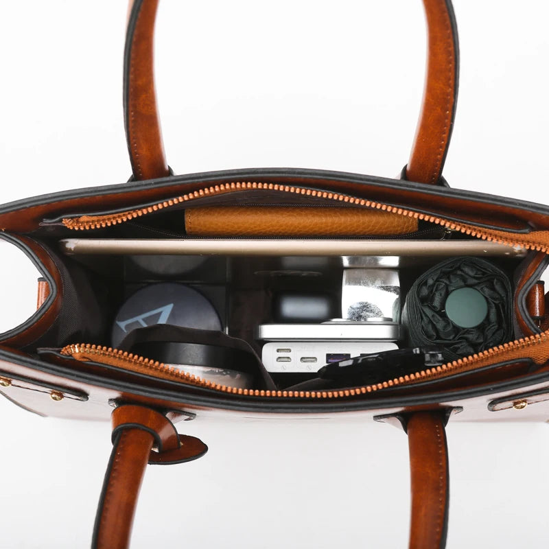 Soft Leather Tote Bag