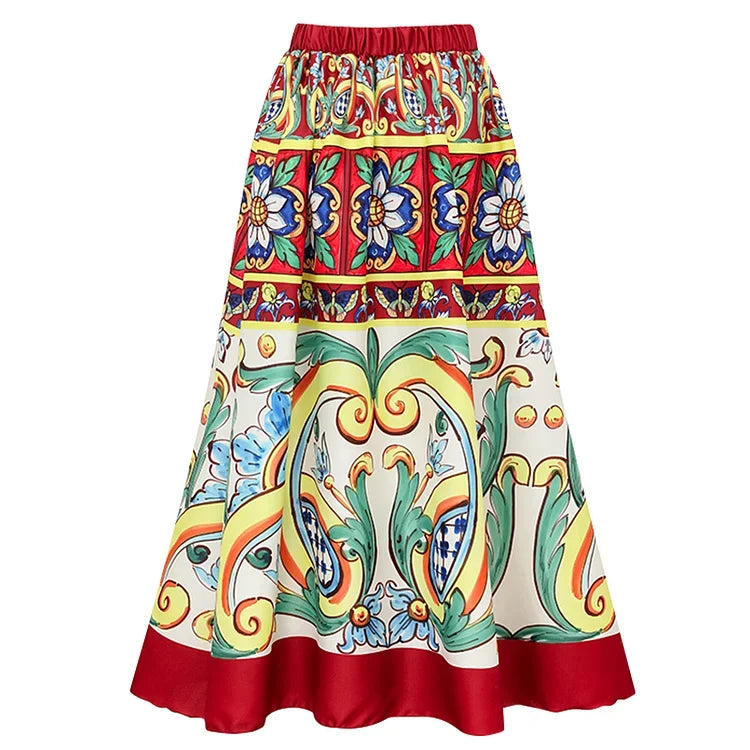 Vintage Print One Piece