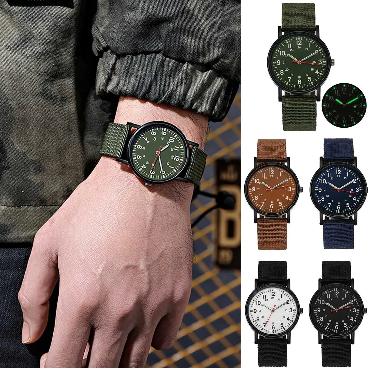 Men’s Luminous Hand-Wind Mechanical Watch