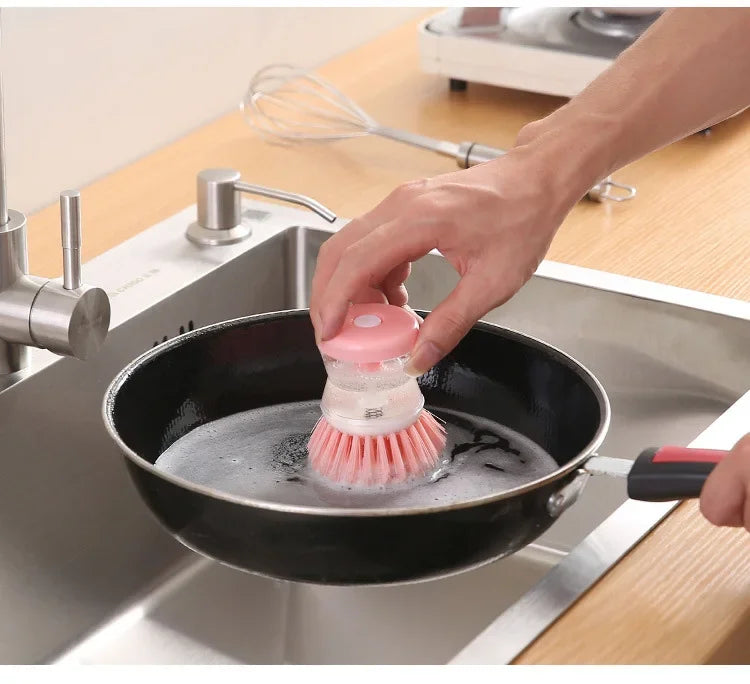 Dish Brush with Soap Dispenser