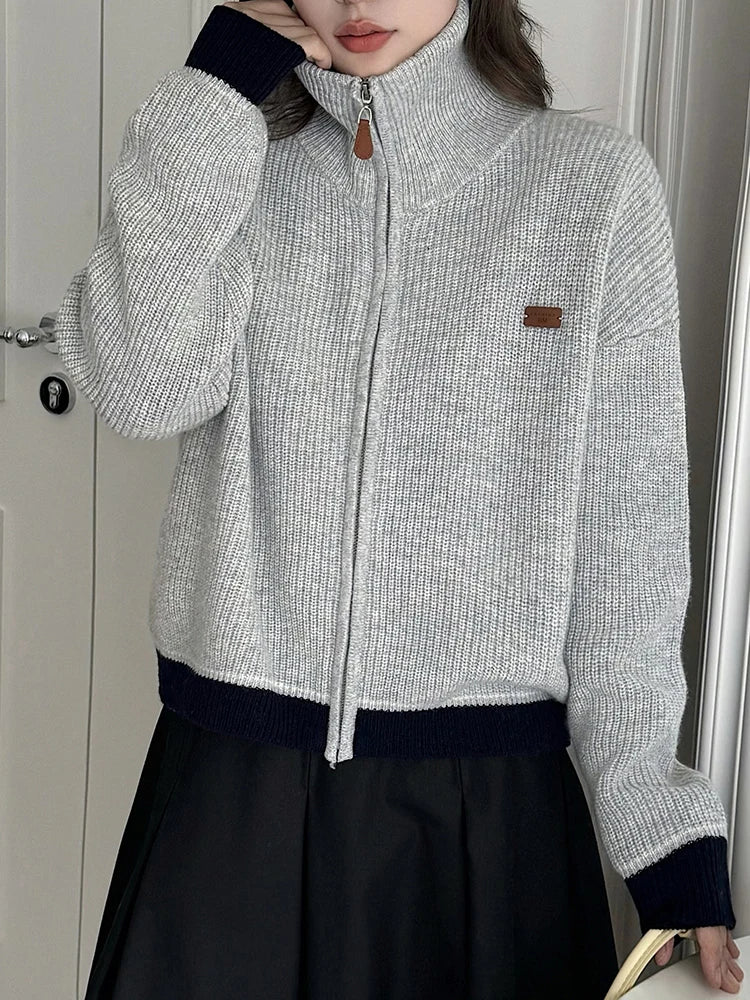 Women's Zip-Up Merino Wool Cardigan