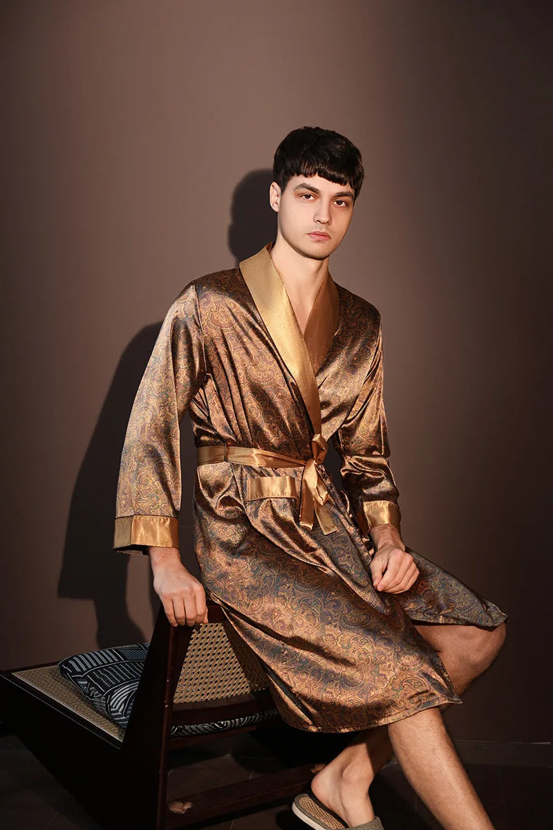 Elite Silk Lounge Robe