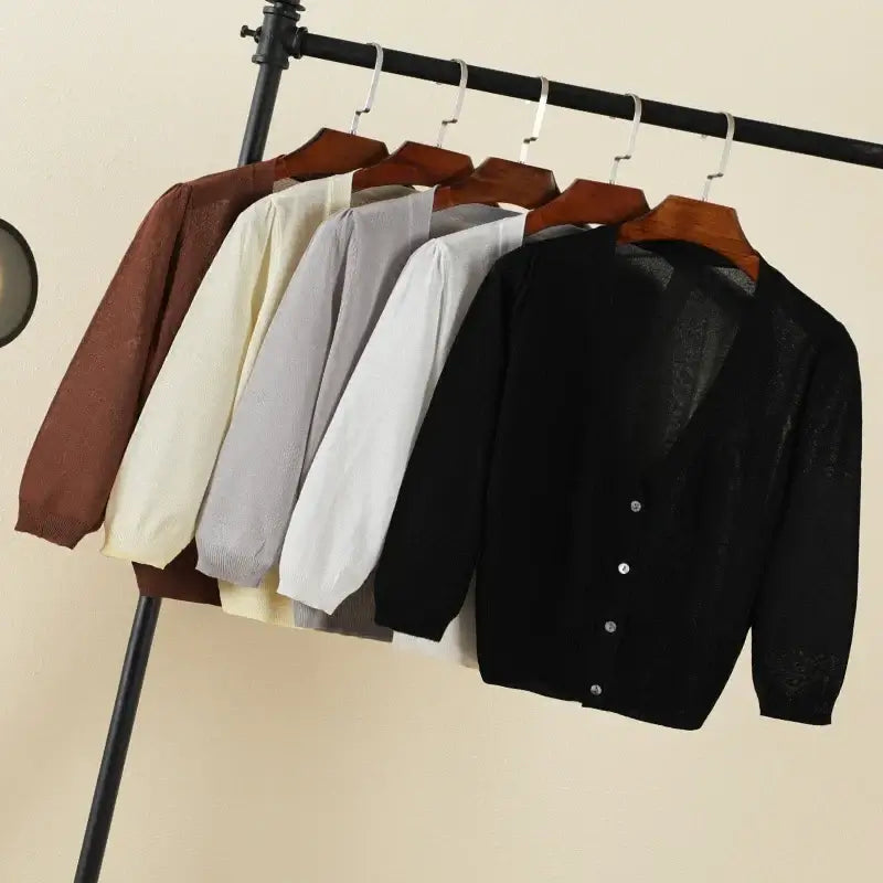 Women Crochet Long Sleeve Cardigan