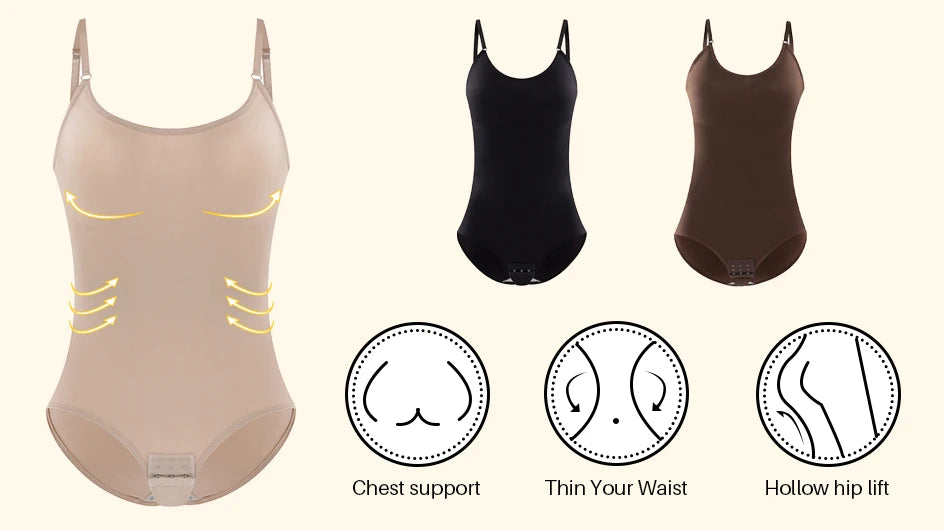 بدلة جسم نسائية ضيقة مفتوحة من الأسفل