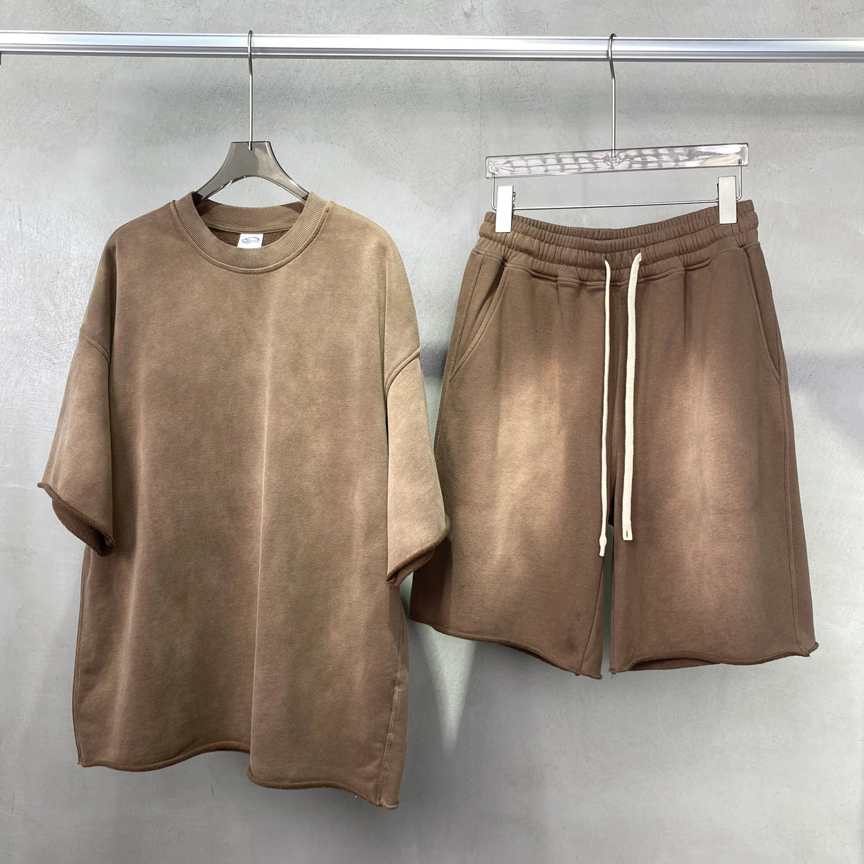 طقم رجالي كاجوال مكون من قميص وشورت