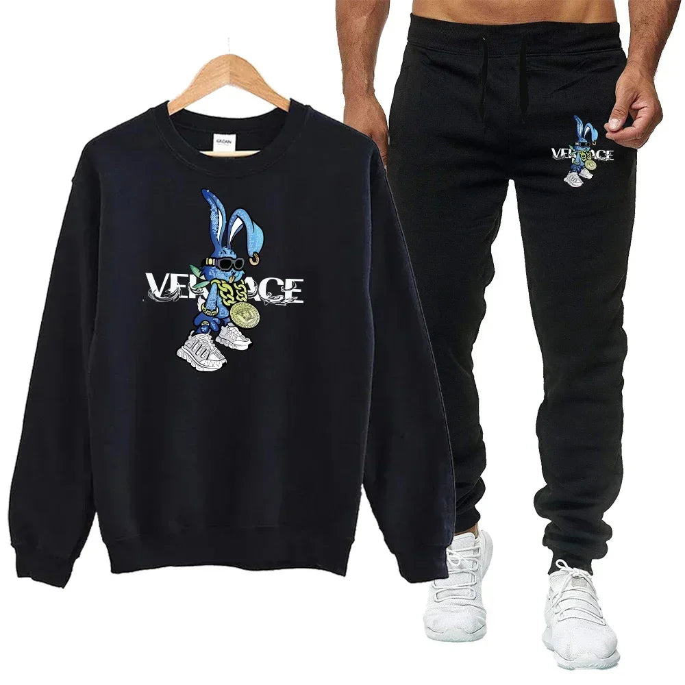 Men's Printed Sweatshirt Tracksuit