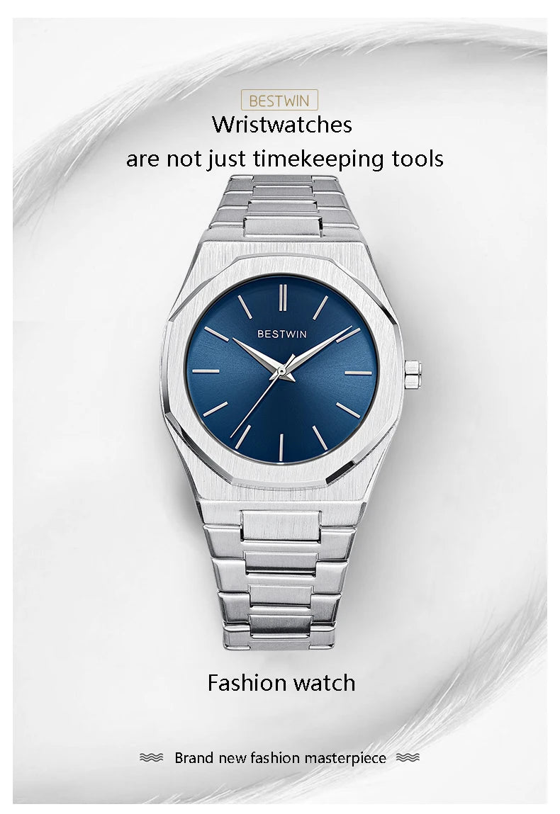 LIGE Men’s Leather Quartz Sports Watch