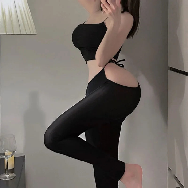 Women Lace-Up Body Pants