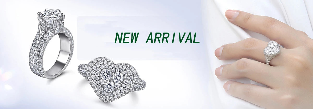 925 Sterling Silver Zircon Ring Set