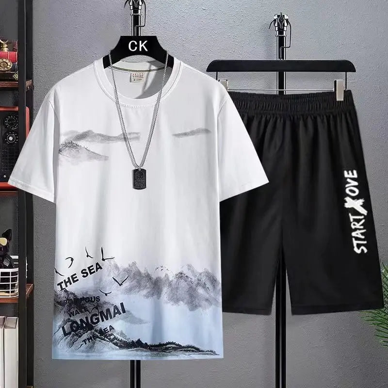 Men’s Summer Shorts & T-Shirt Set