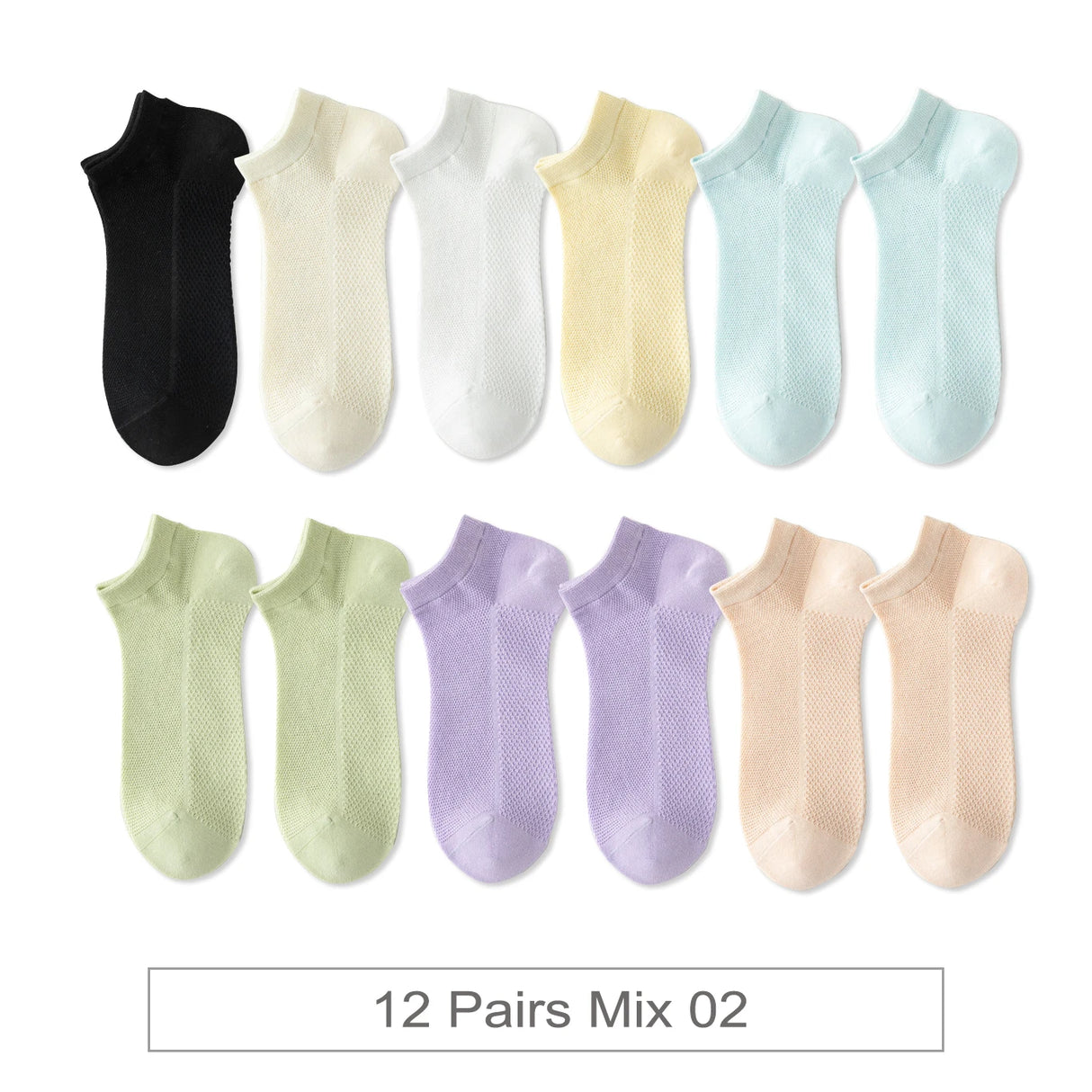 Women Cotton Mesh Socks