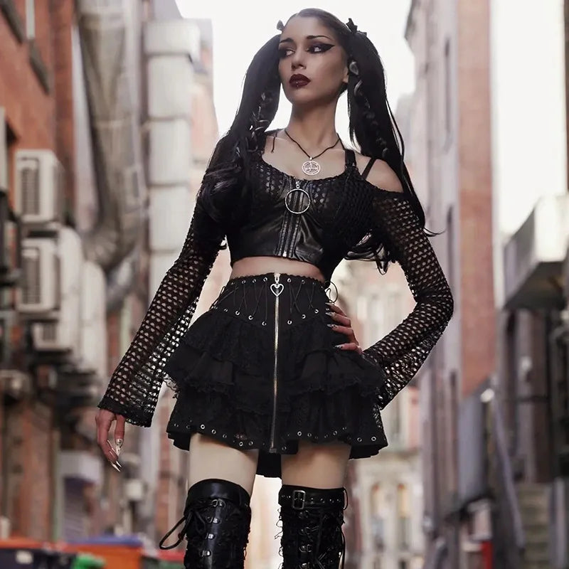 Women Harajuku Gothic Skirt