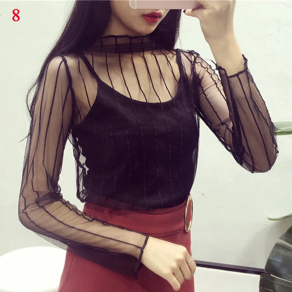 Women's Mesh Crop Top
