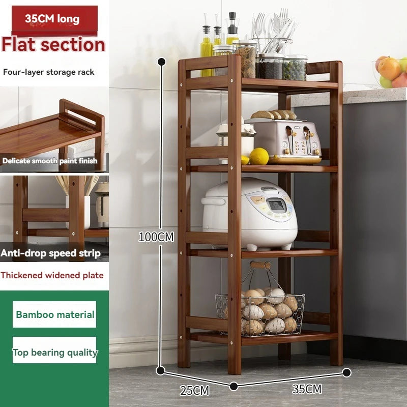 Multi-Layer Floor Standing Kitchen Shelf