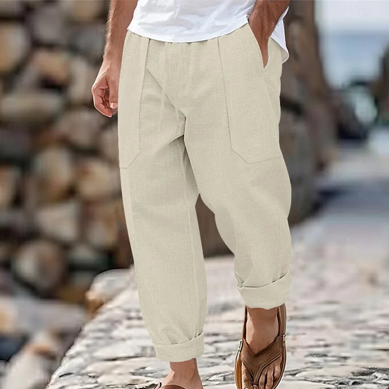 Men’s Cotton Linen Yoga Pants