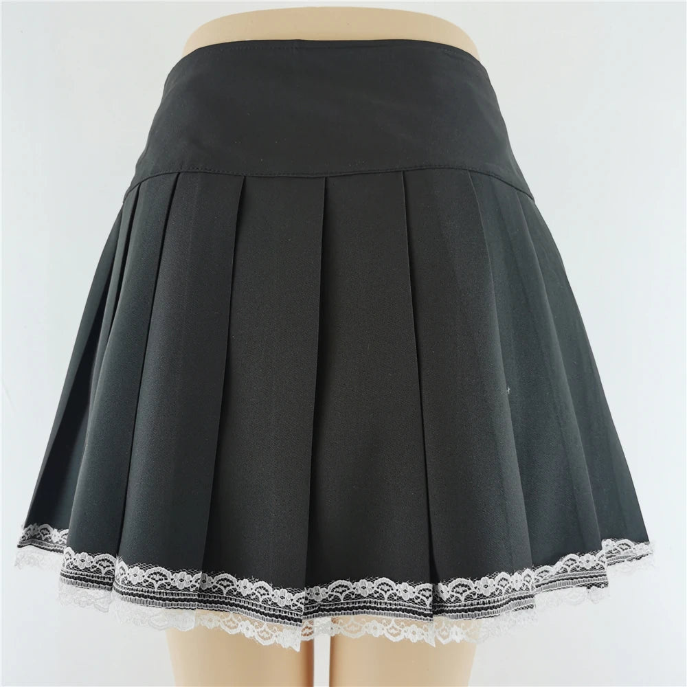 Women Gothic Patchwork Mini Skirt