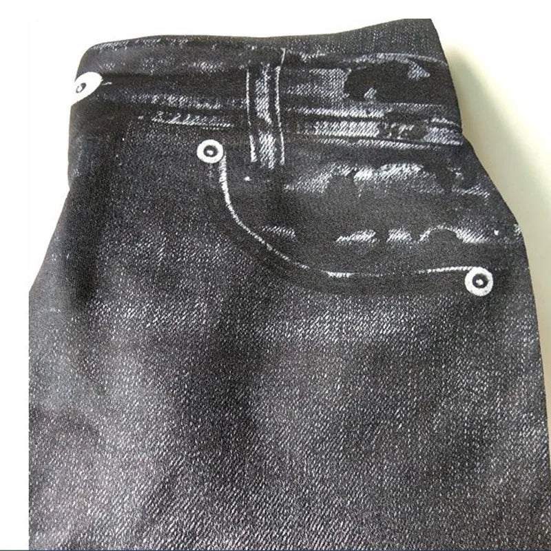 Women's Slim Fit Faux Denim Leggings