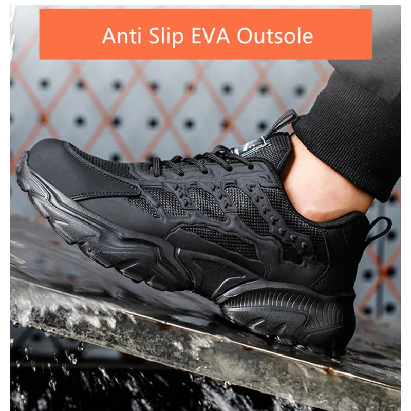 Women Safety Shoes Protective Security Sneakers