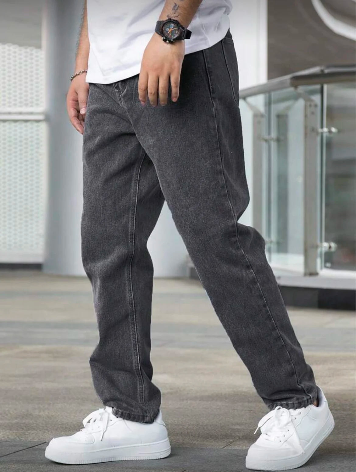Heritage Washed Straight Jeans