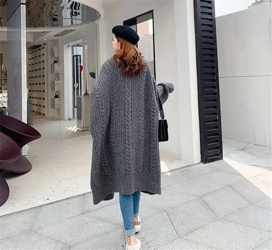 Women Hollow V-Neck Knit Cardigan