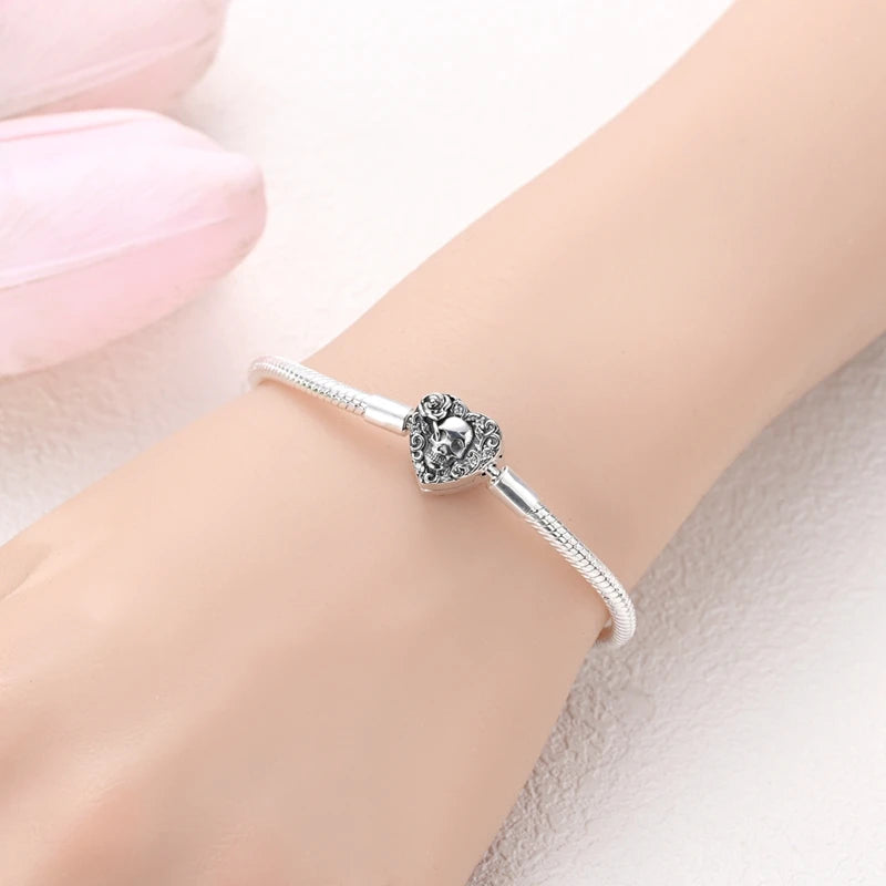Sterling Silver Heart Bracelet
