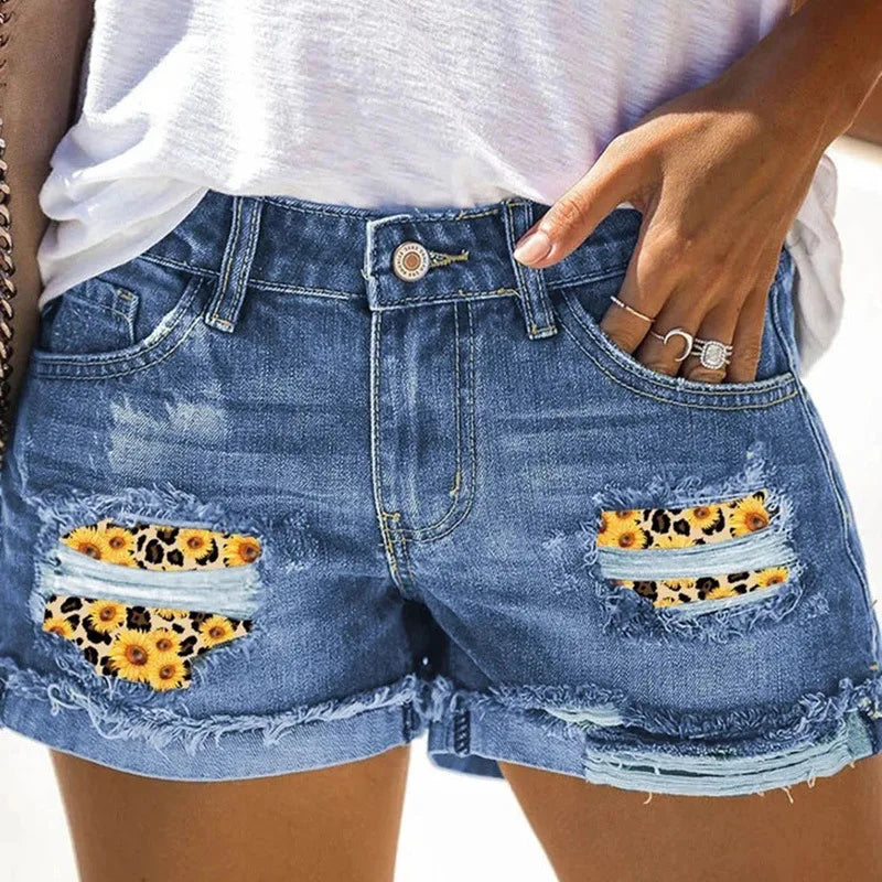 Diamond Tassel Summer Denim Shorts