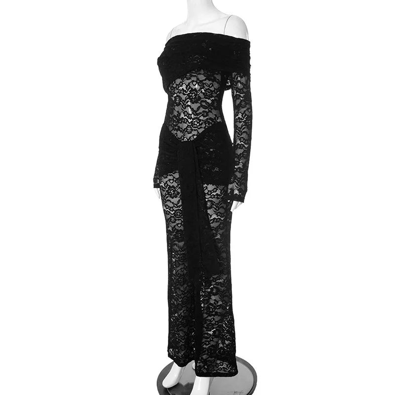 LaceReign™ – جمبسوت شفاف للحفلات (مثير، شفاف وأنيق)