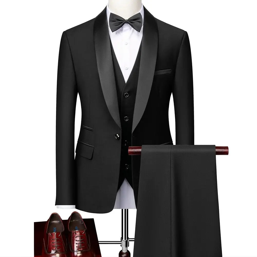 Men's Plus Size Suit – Business 3-Piece Outfit