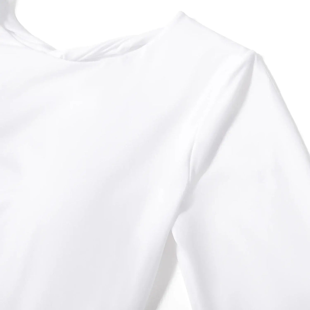 بلوزة يوغا نسائية مفتوحة الظهر بأكمام طويلة