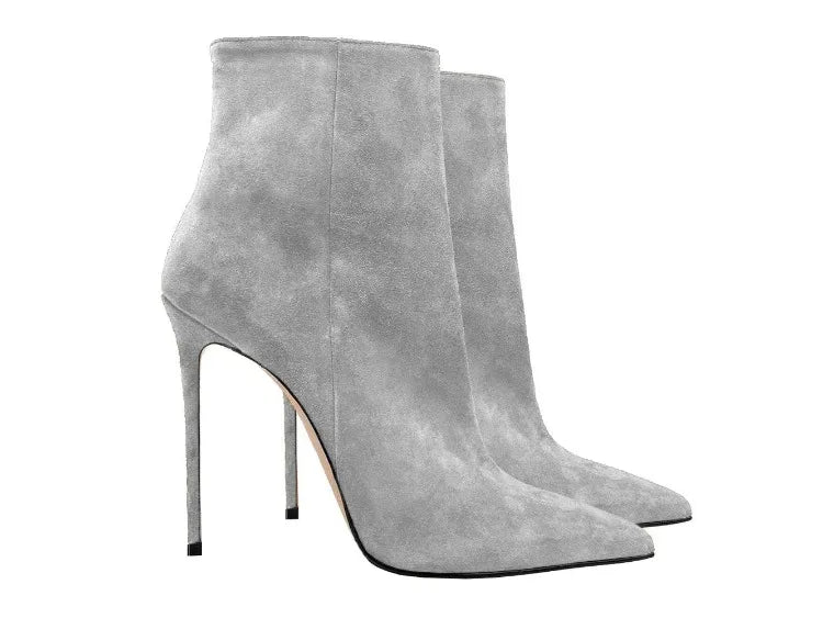 Suede Stiletto Boots