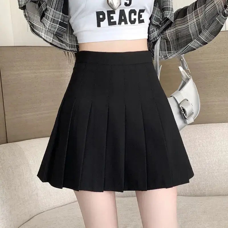 تنورة جينز متوسطة الطول للنساء بمقاسات كبيرة