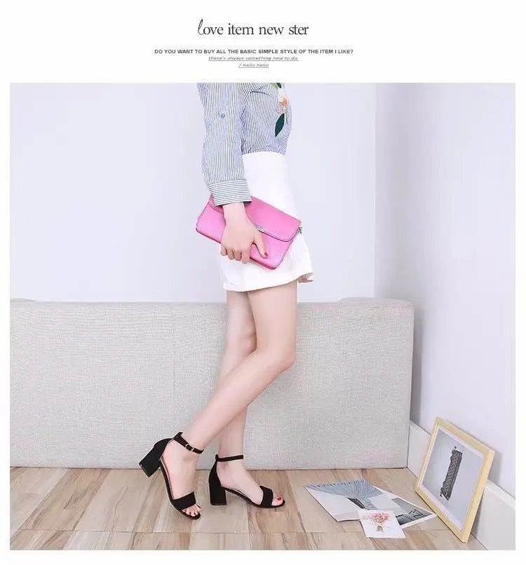 Elegant Low Block Heel Sandals – 2025