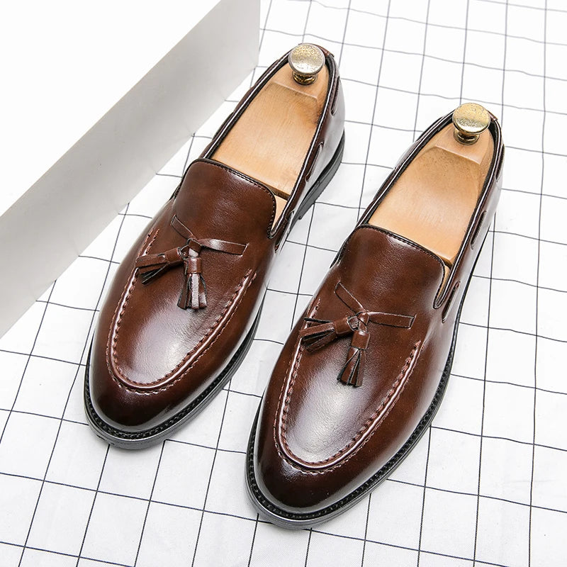 Men British Style Leather Brogues