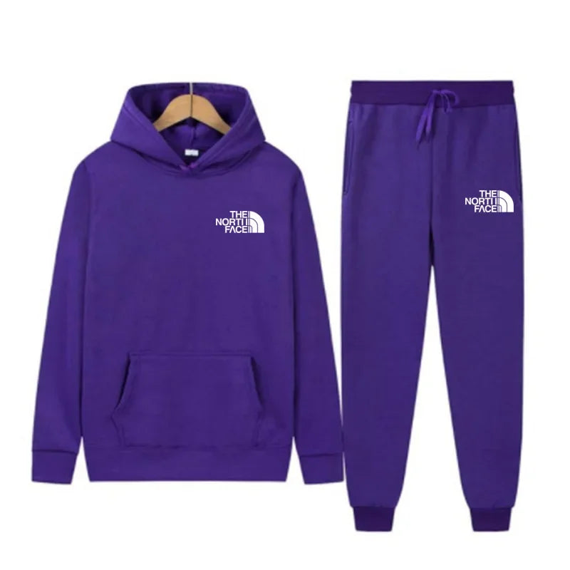 Unisex Printed Hooded Tracksuit
