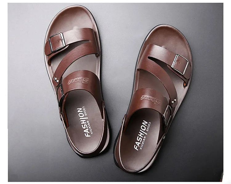 Men Soft Sole Leather Sandals