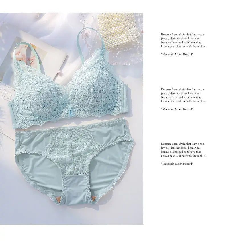 Women Ultra Thin Bra Set