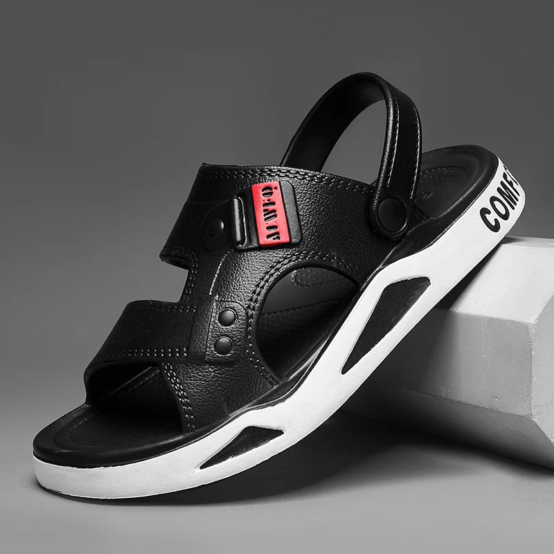 صنادل رجالية بنعل سميك من مادة إي في إيه