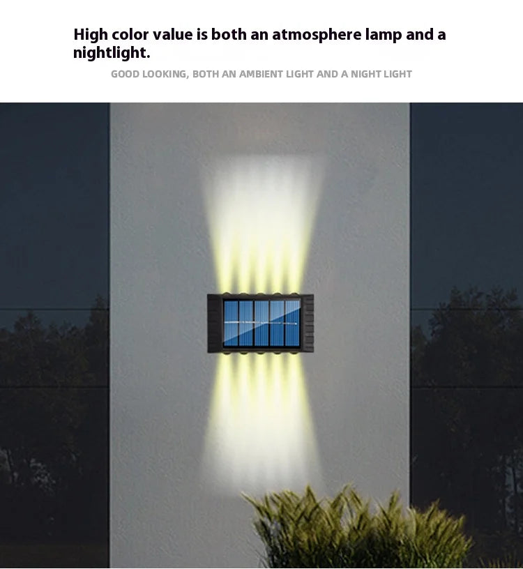 Solar LED Wall Lamp Up & Down Light