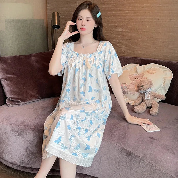 Women 5XL Cotton Sleep Dress