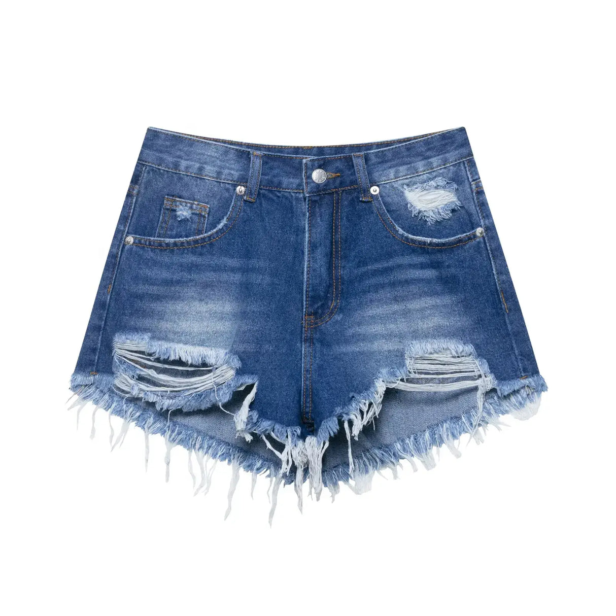 Women High Waist Denim Shorts