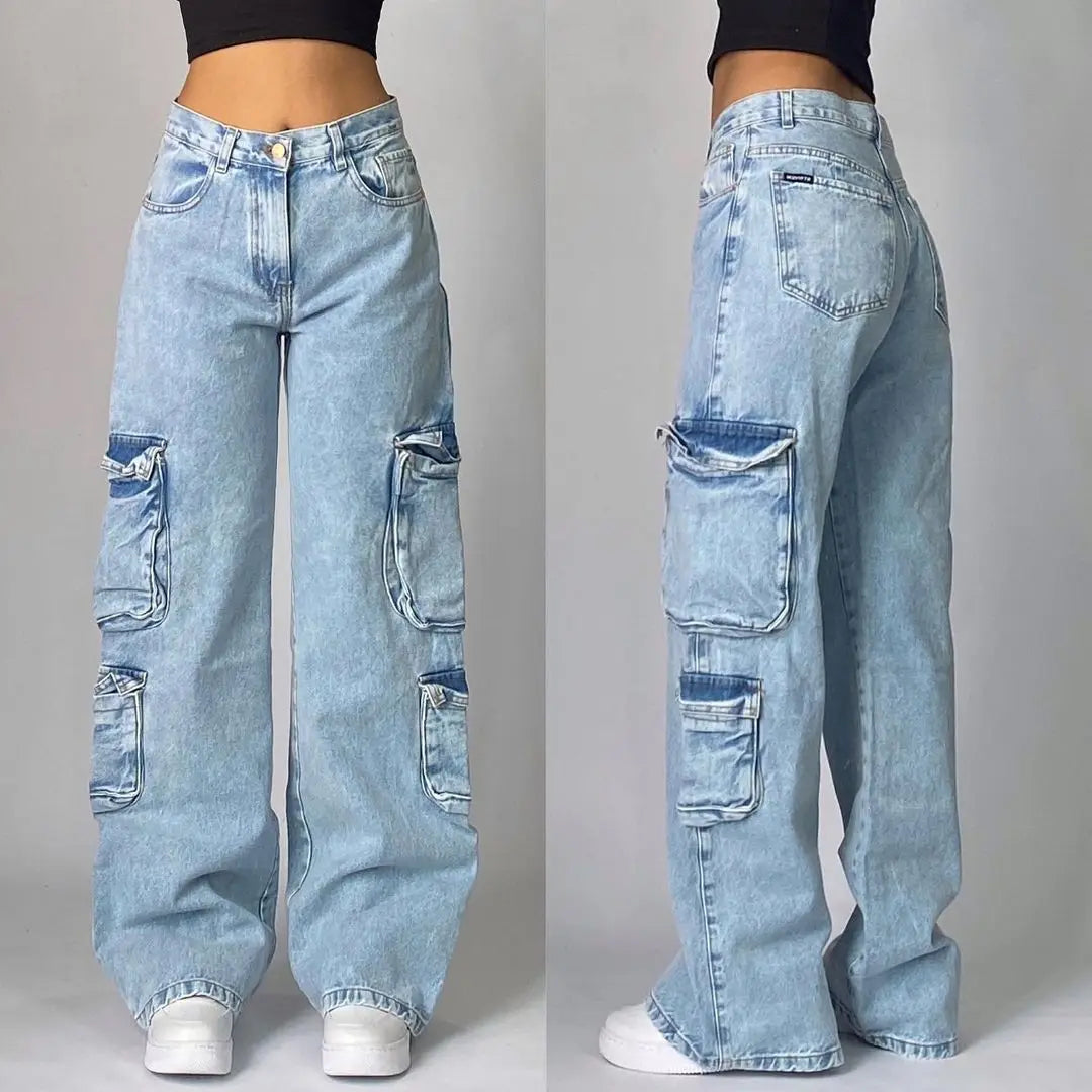 Embroidered Y2K Harajuku Baggy Jeans