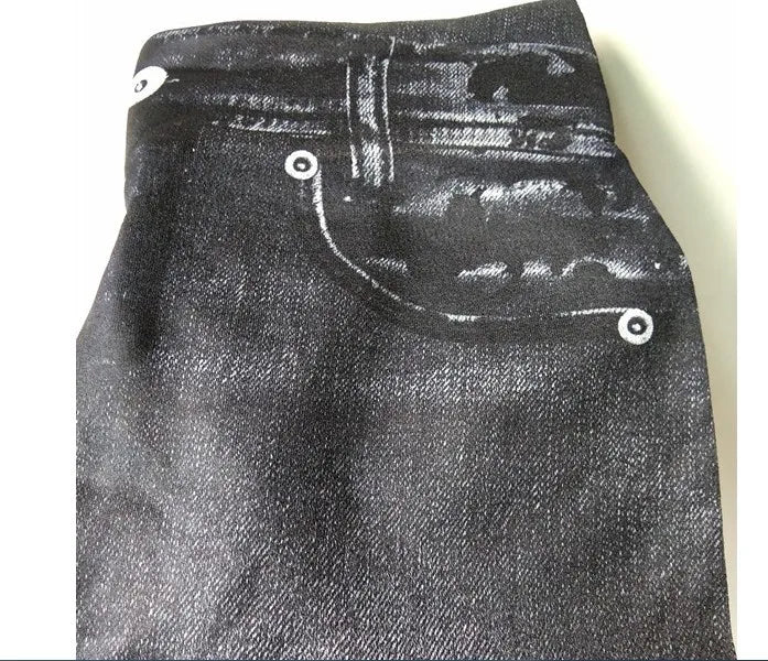 Women's Slim Fit Faux Denim Leggings